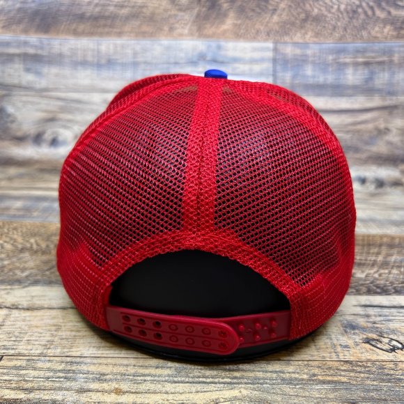 Standard Oil Mens Trucker Hat Blue Snapback Rockefeller Retro Baseball Cap - Picture 3 of 6